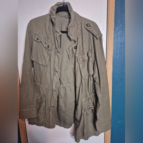 Free People Jackets & Blazers - 701🦃 🎄Free People Women's Not Your Brothers Surplus Jacket Military Army Cargo